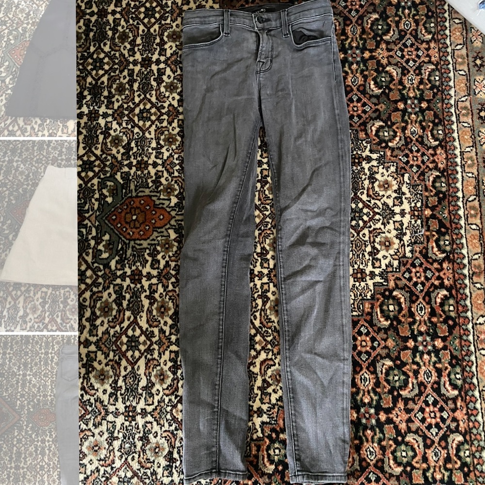 J brand charcoal skinny jeans